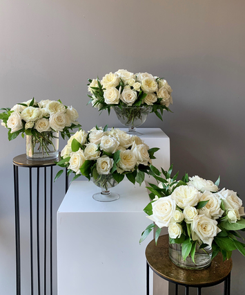 Classic White Roses