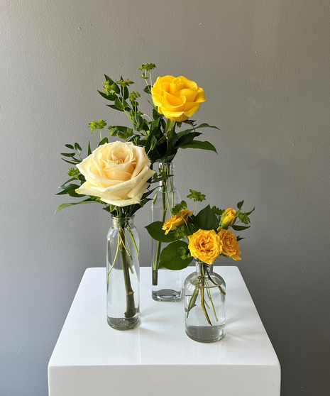 lemon-toned bud vase